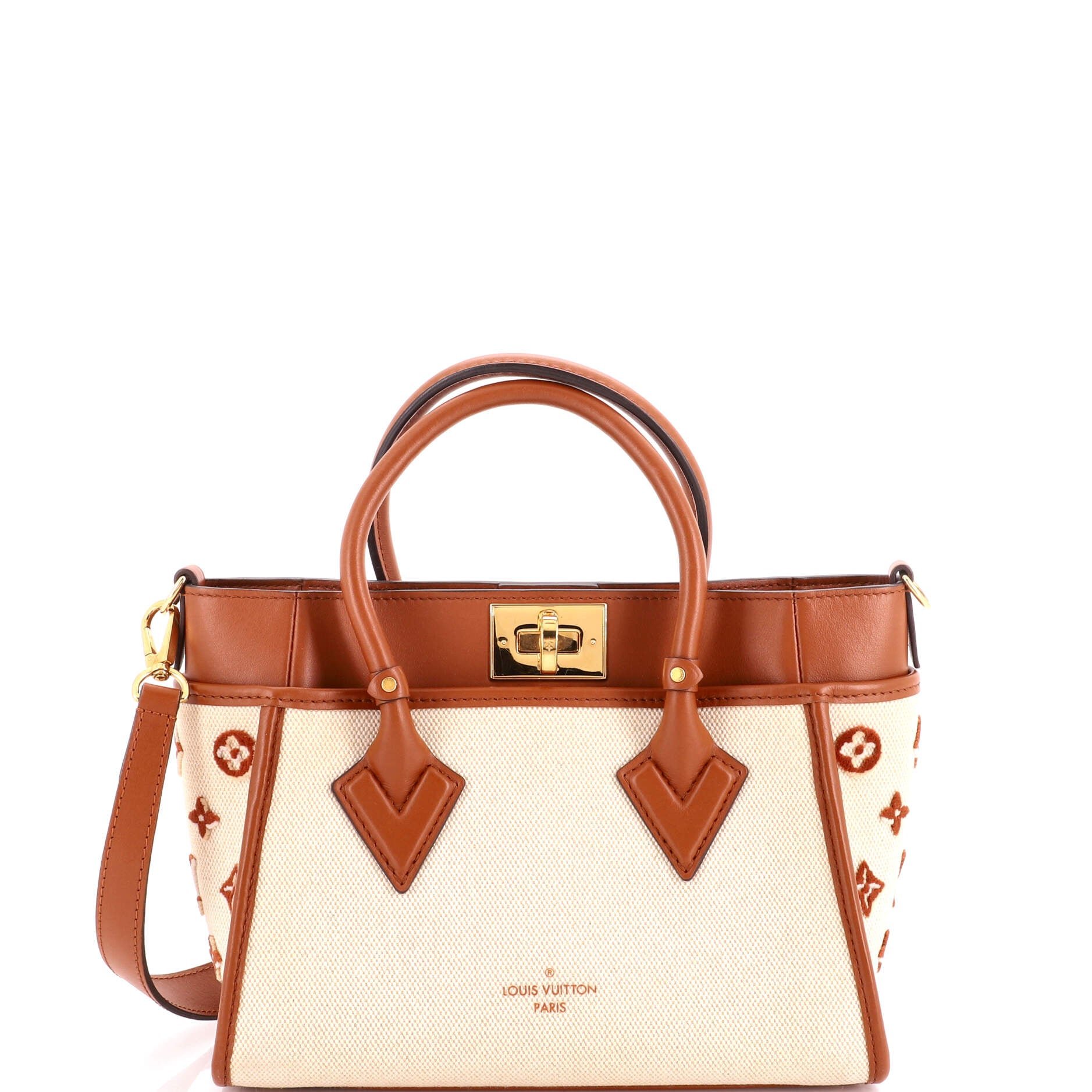 On My Side Tote Monogram Tufted Canvas PM