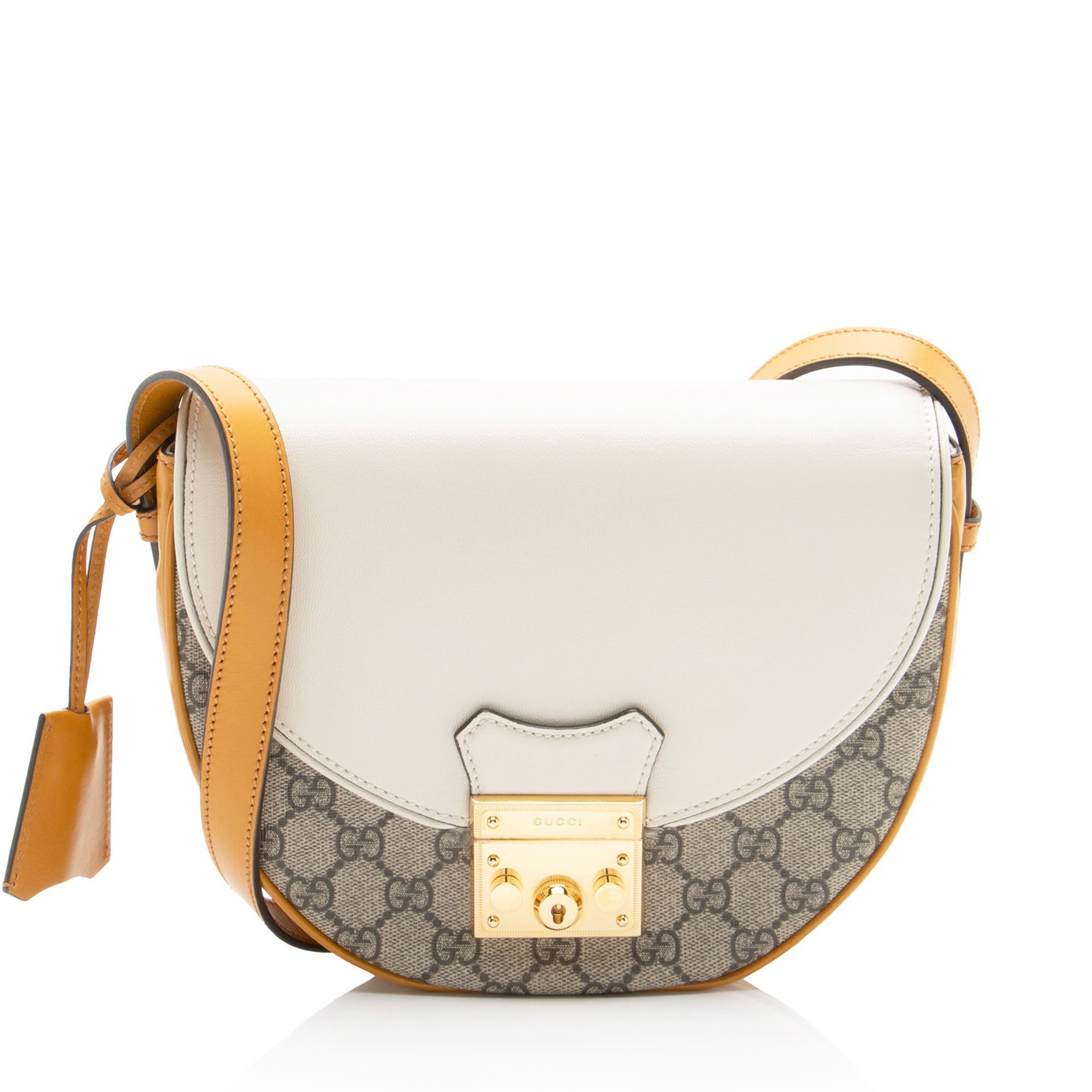 Padlock cloth crossbody bag
