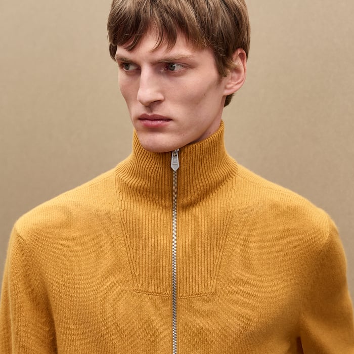 Cumin "Maillon Chaine d'Ancre" Zipped Cashmere Jacket