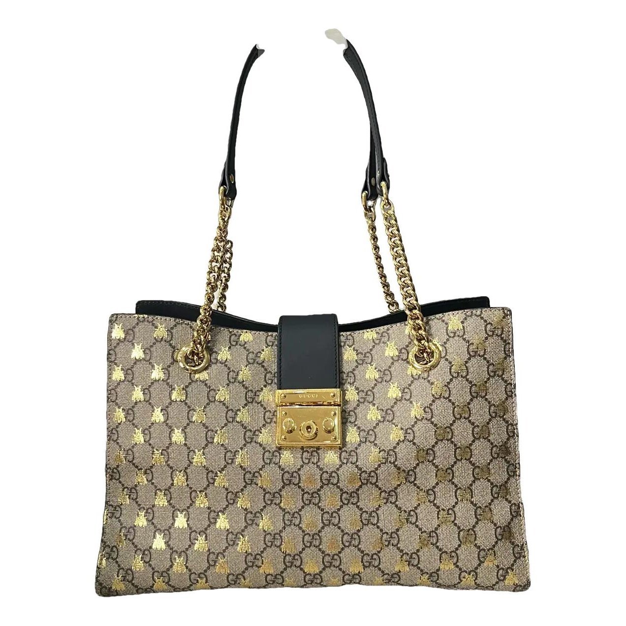 Padlock vinyl handbag