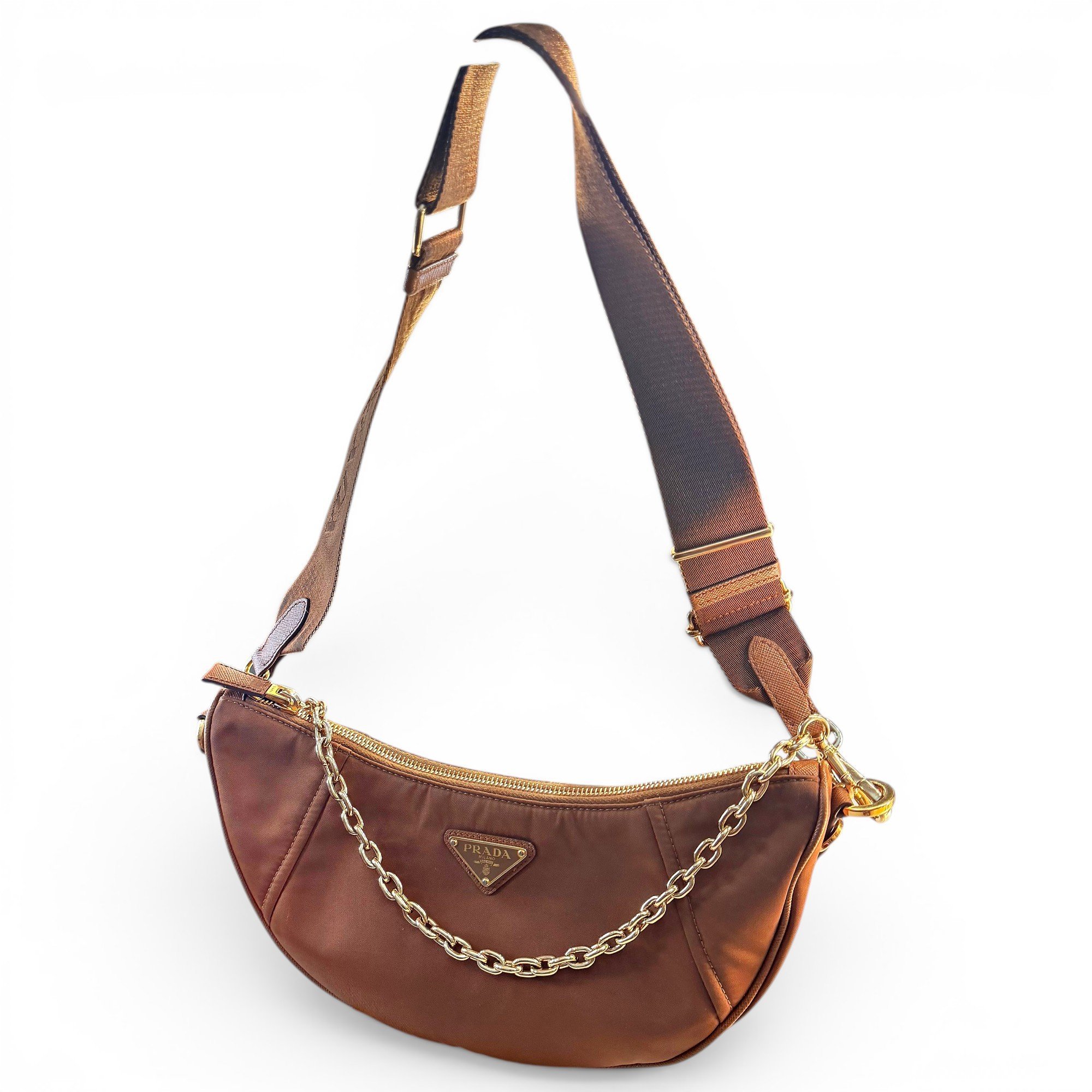 Demi-Lune cloth handbag