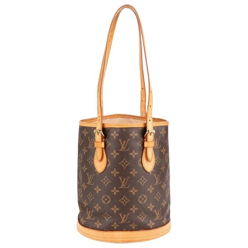Bucket leather handbag
