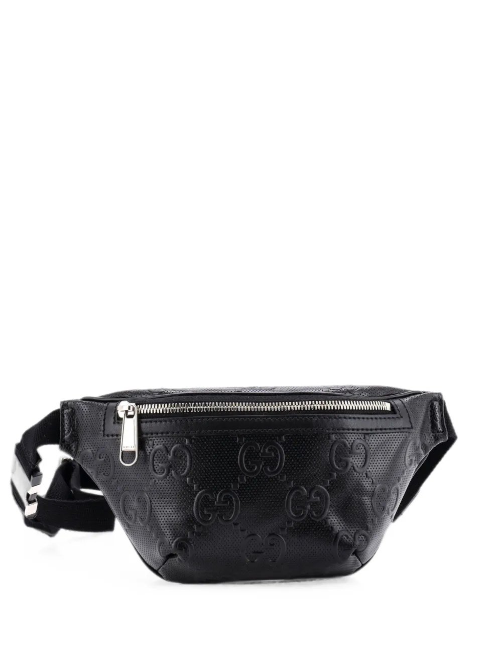GG Embossed Perforated Leather Small belt bag