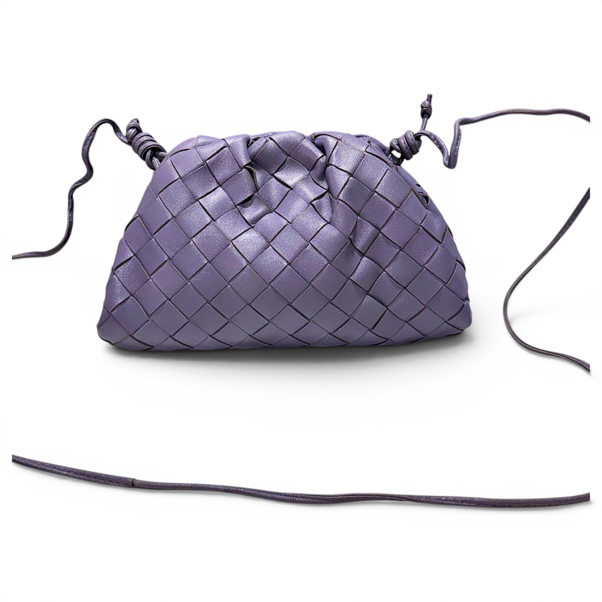 Pouch leather crossbody bag