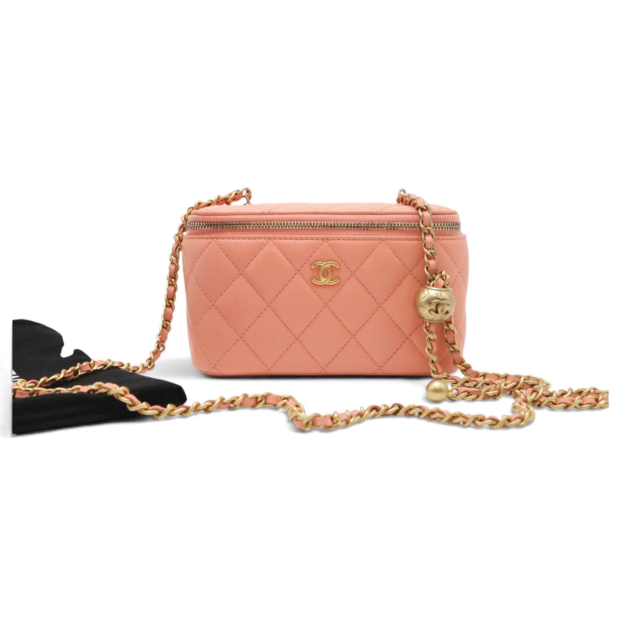 Trendy CC Vanity leather handbag