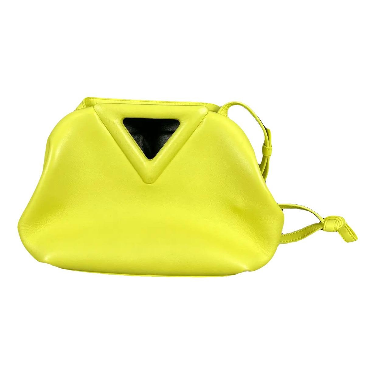 Point leather handbag