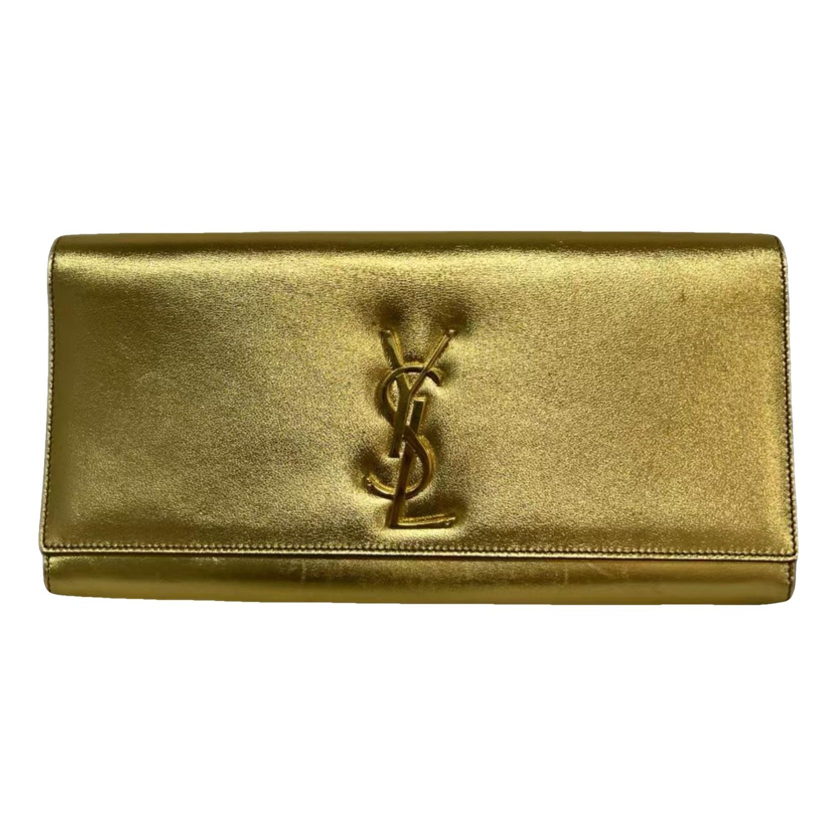 Cassandre leather clutch bag