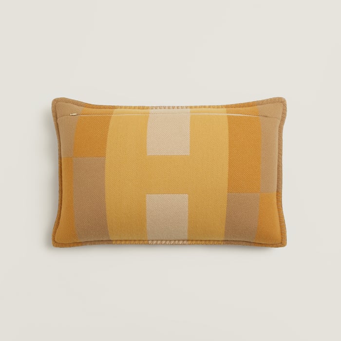 Gold H Horizon Pillow, Medium Model
