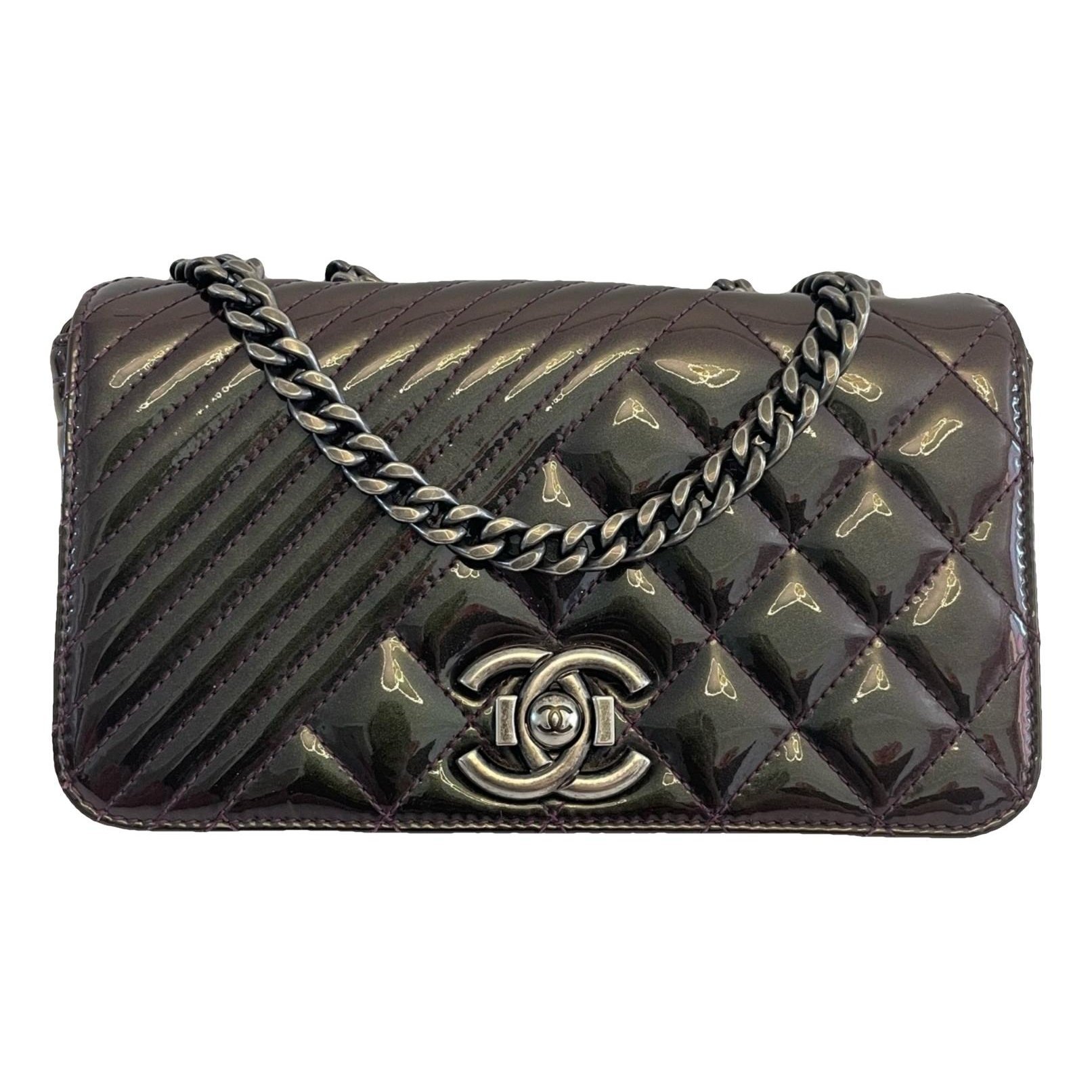 Coco boy patent leather crossbody bag