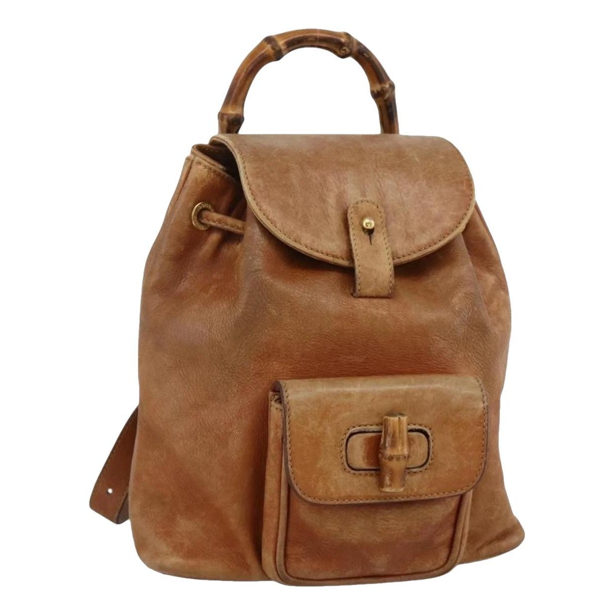 Leather backpack