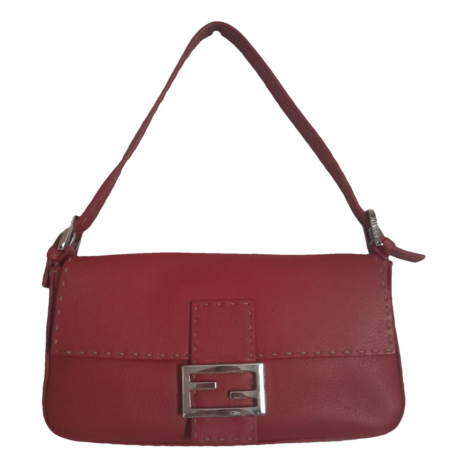 Baguette leather handbag