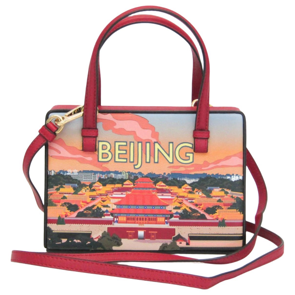 Postal leather handbag