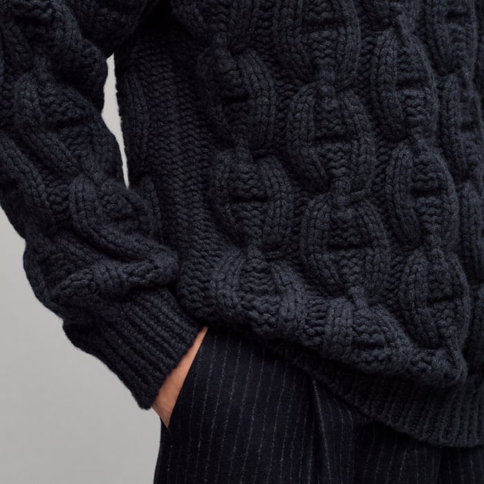 Marine "Chaine d'Ancre d'Hiver" Turtleneck Sweater