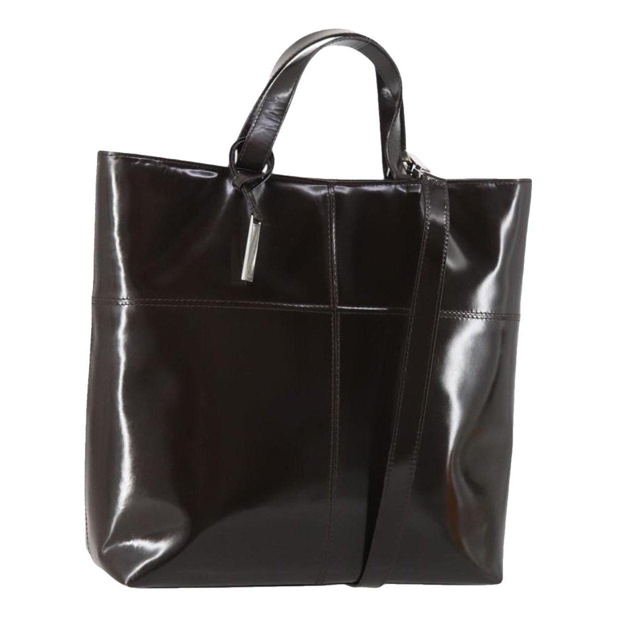 Patent leather handbag