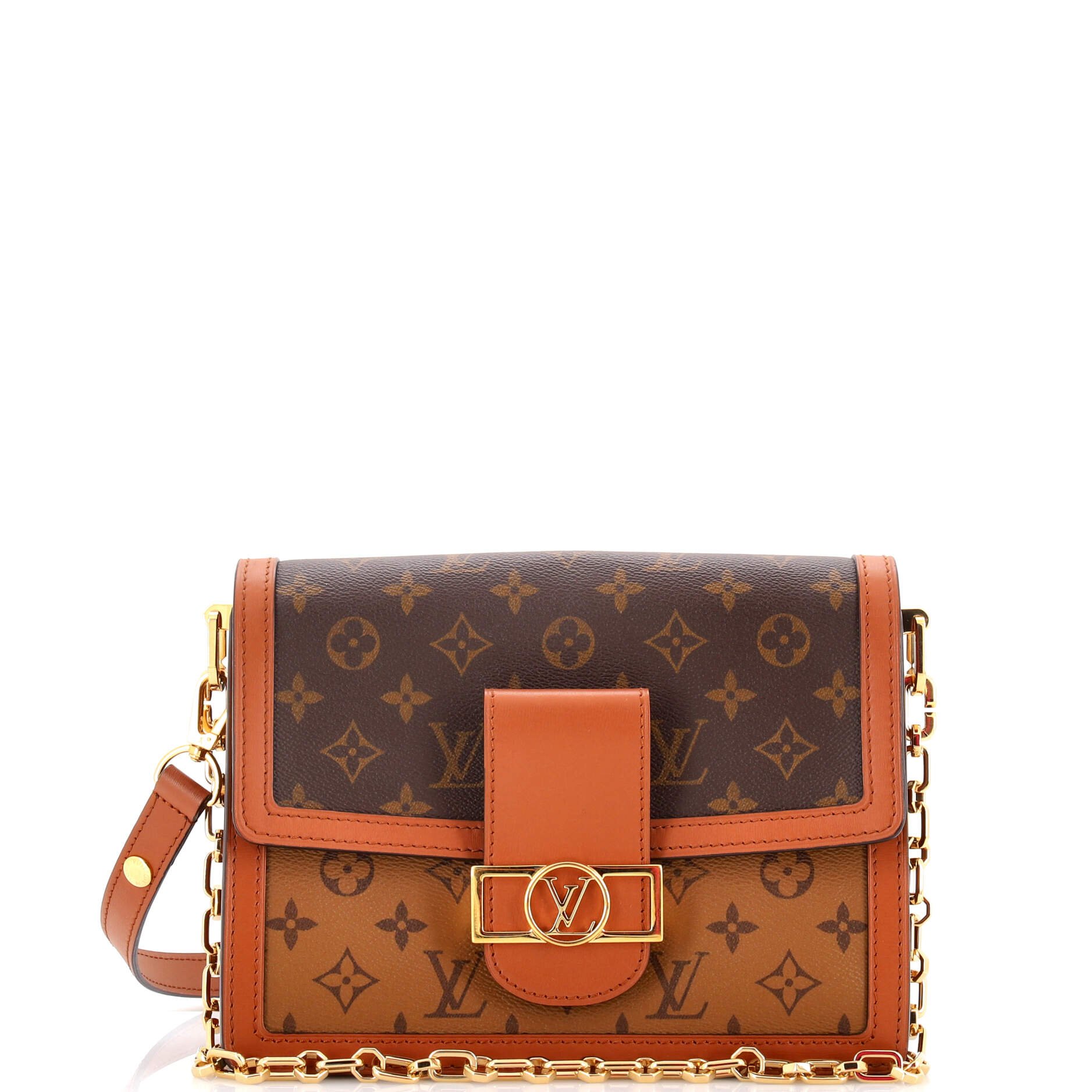 Louis Vuitton Dauphine Shoulder Bag Reverse Monogram Canvas MM
