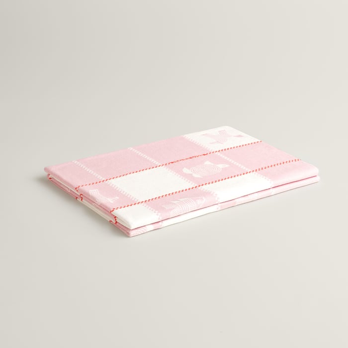 Rose Animaux Nattes Blanket