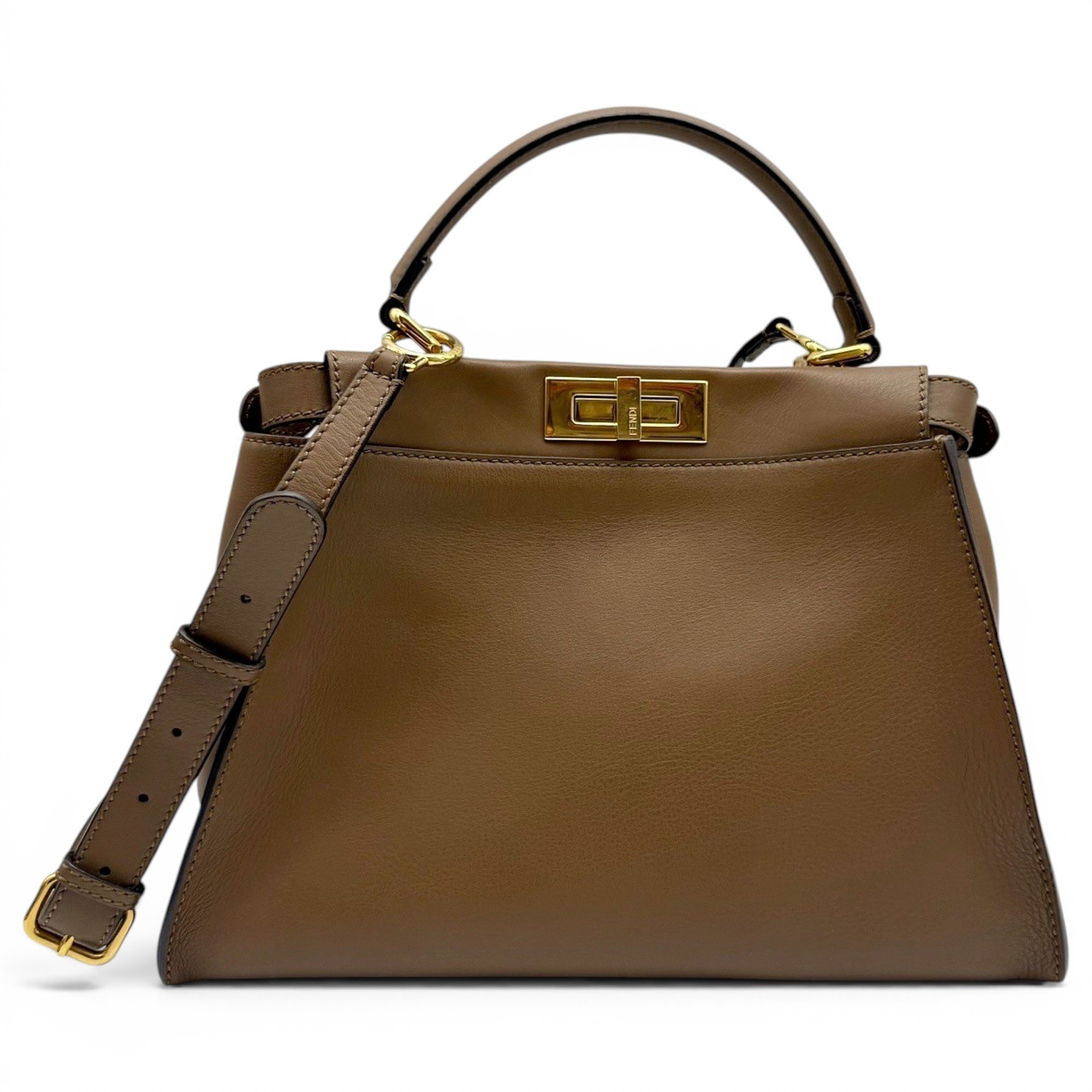 Peekaboo leather handbag