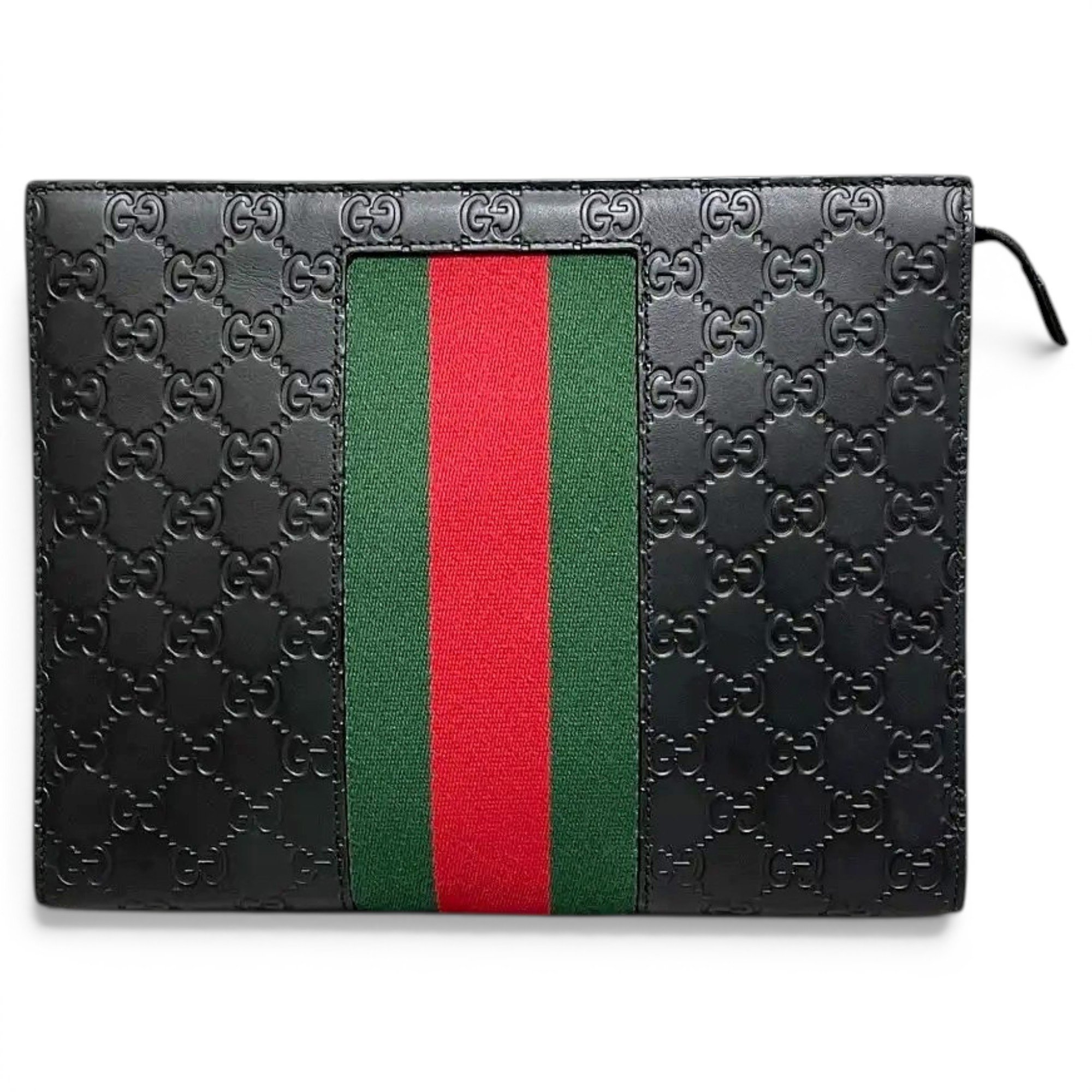 Ophidia leather clutch bag