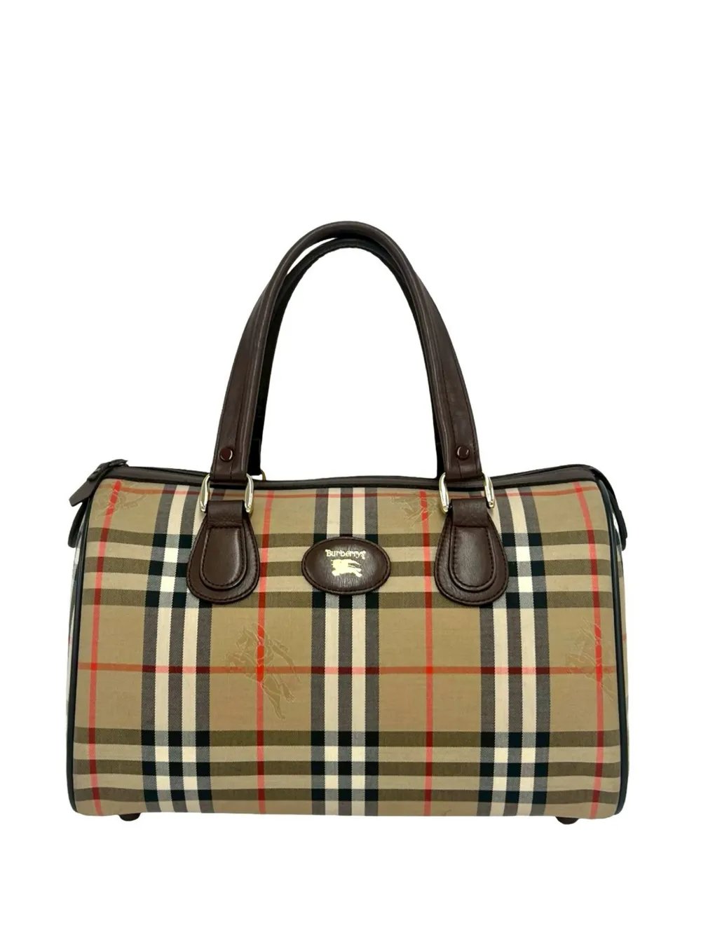 20th Century Haymarket Check Canvas boston bag