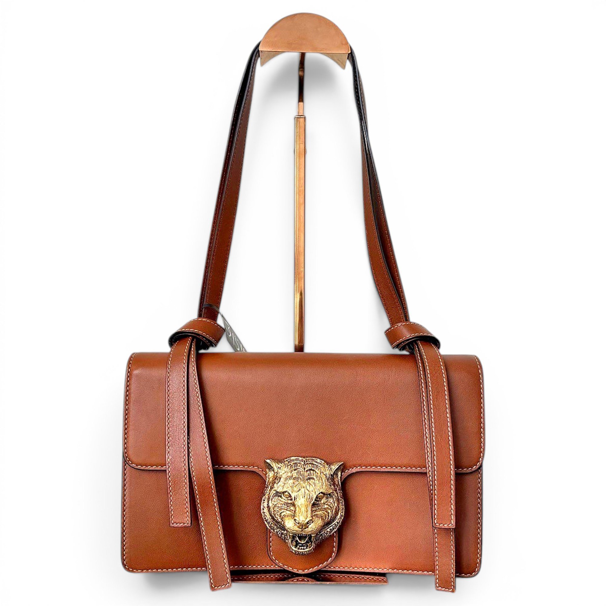 Animalier leather handbag