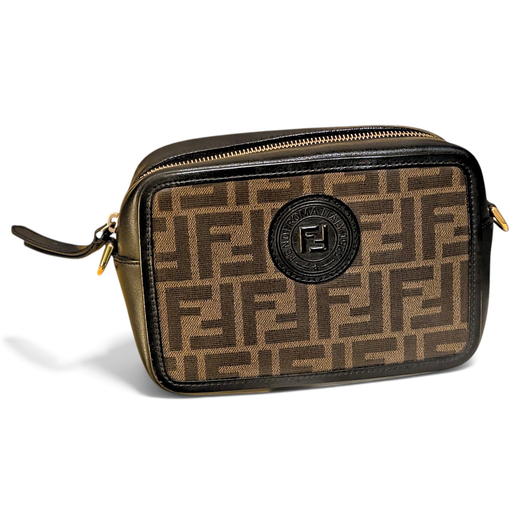 Camera case leather crossbody bag