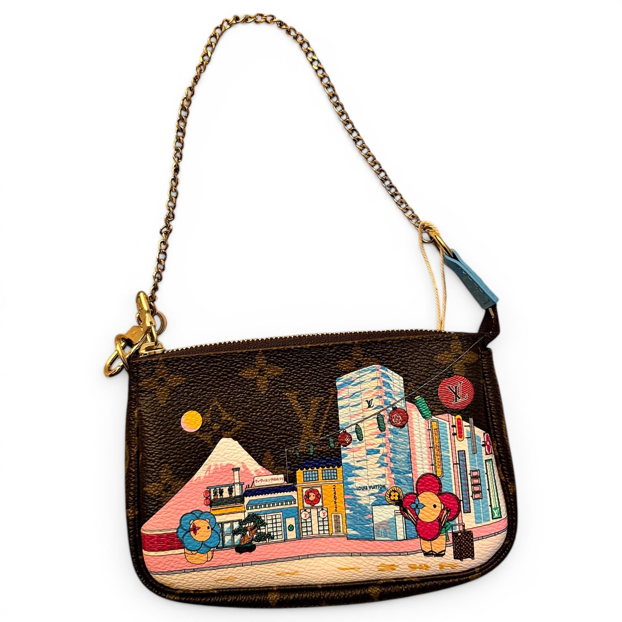 Trio pouch leather clutch bag