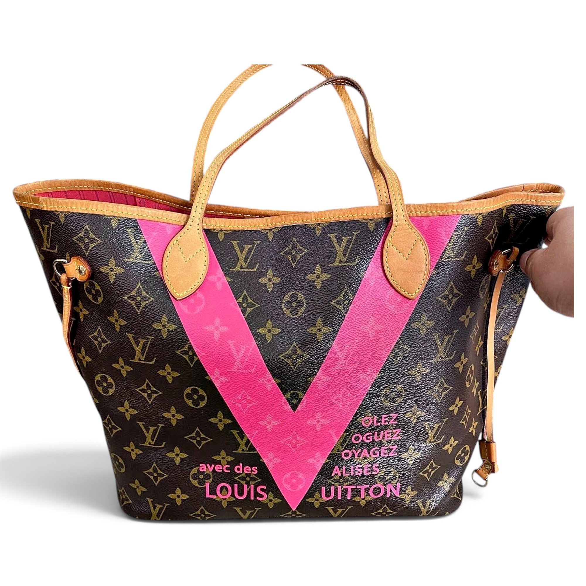 Neverfull leather handbag