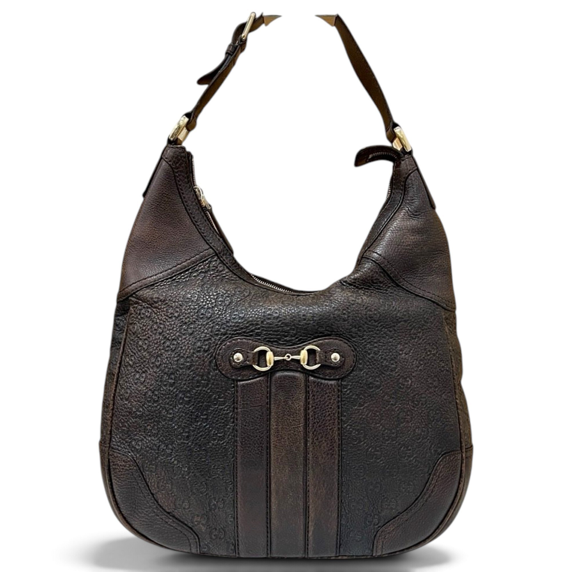 Hobo leather handbag