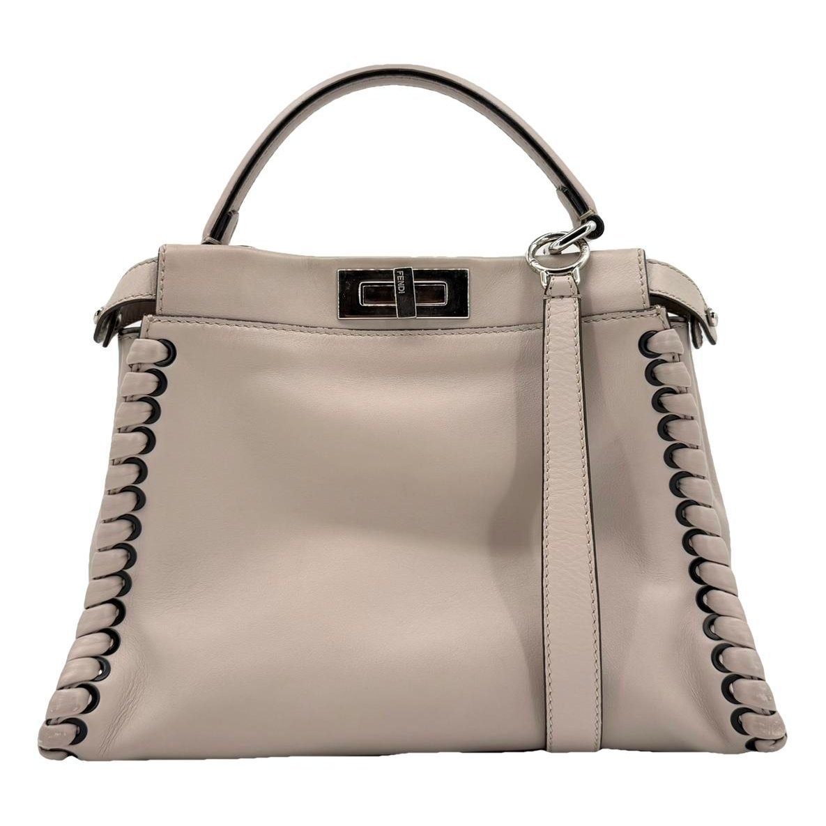 Peekaboo leather handbag