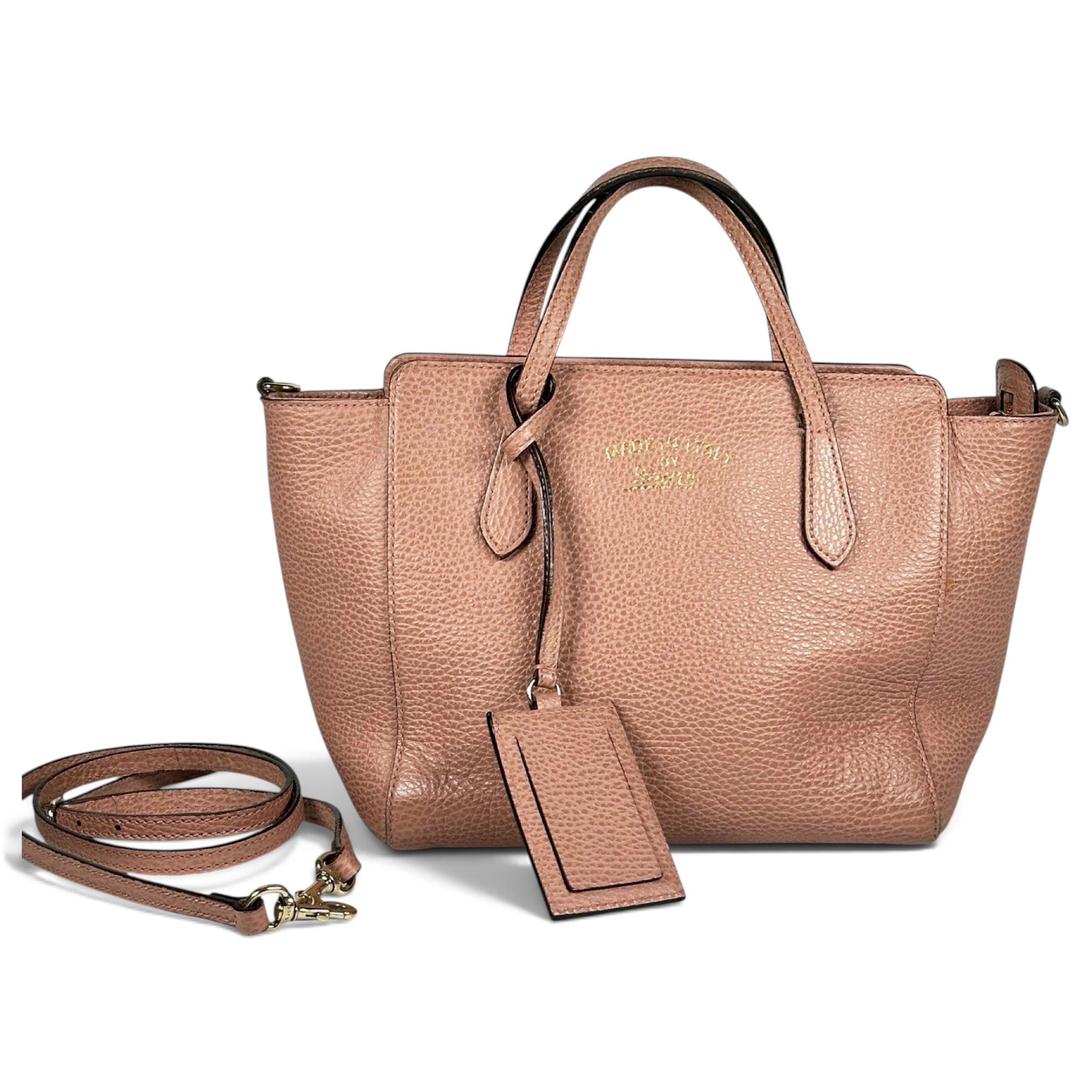 Swing leather tote