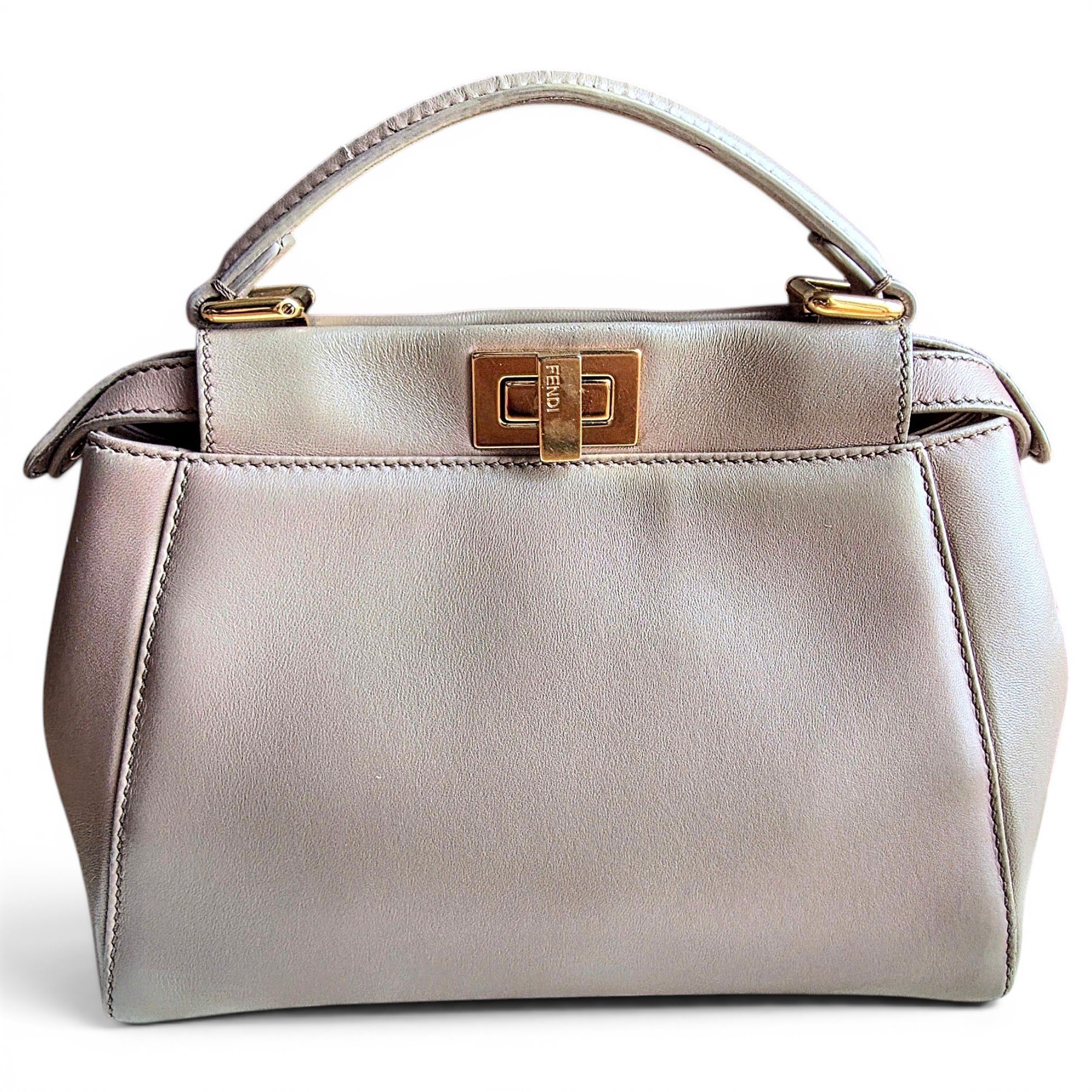 Peekaboo leather handbag