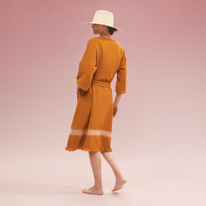 Tan Yachting Beach Robe, Long Version