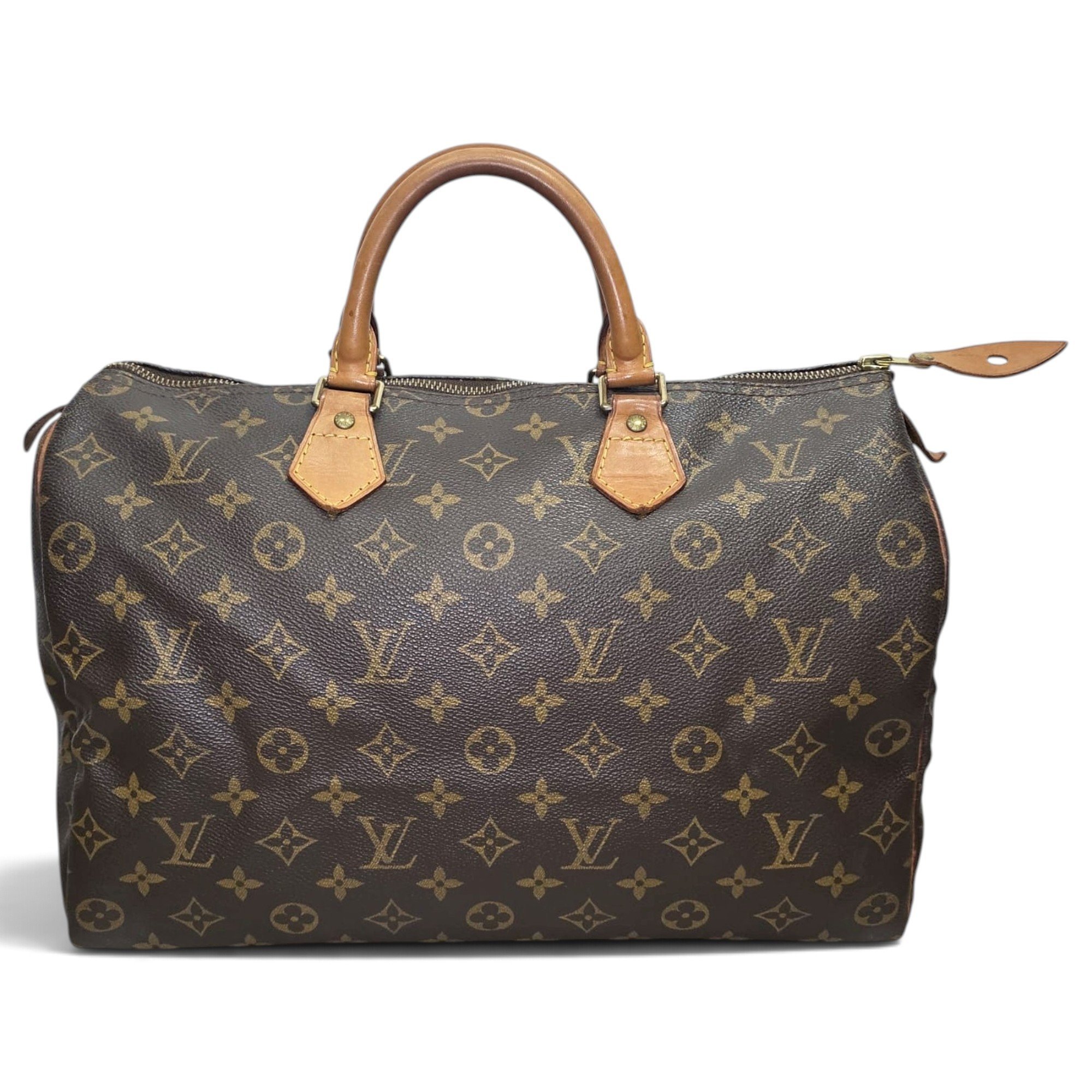 Speedy leather handbag
