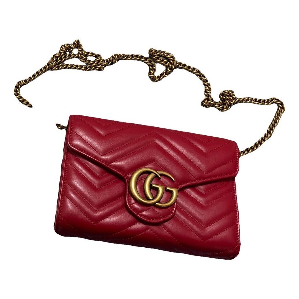 Marmont leather clutch bag