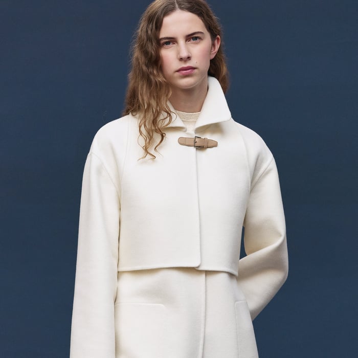 Blanc Naturel Trench Modular Cashmere Coat