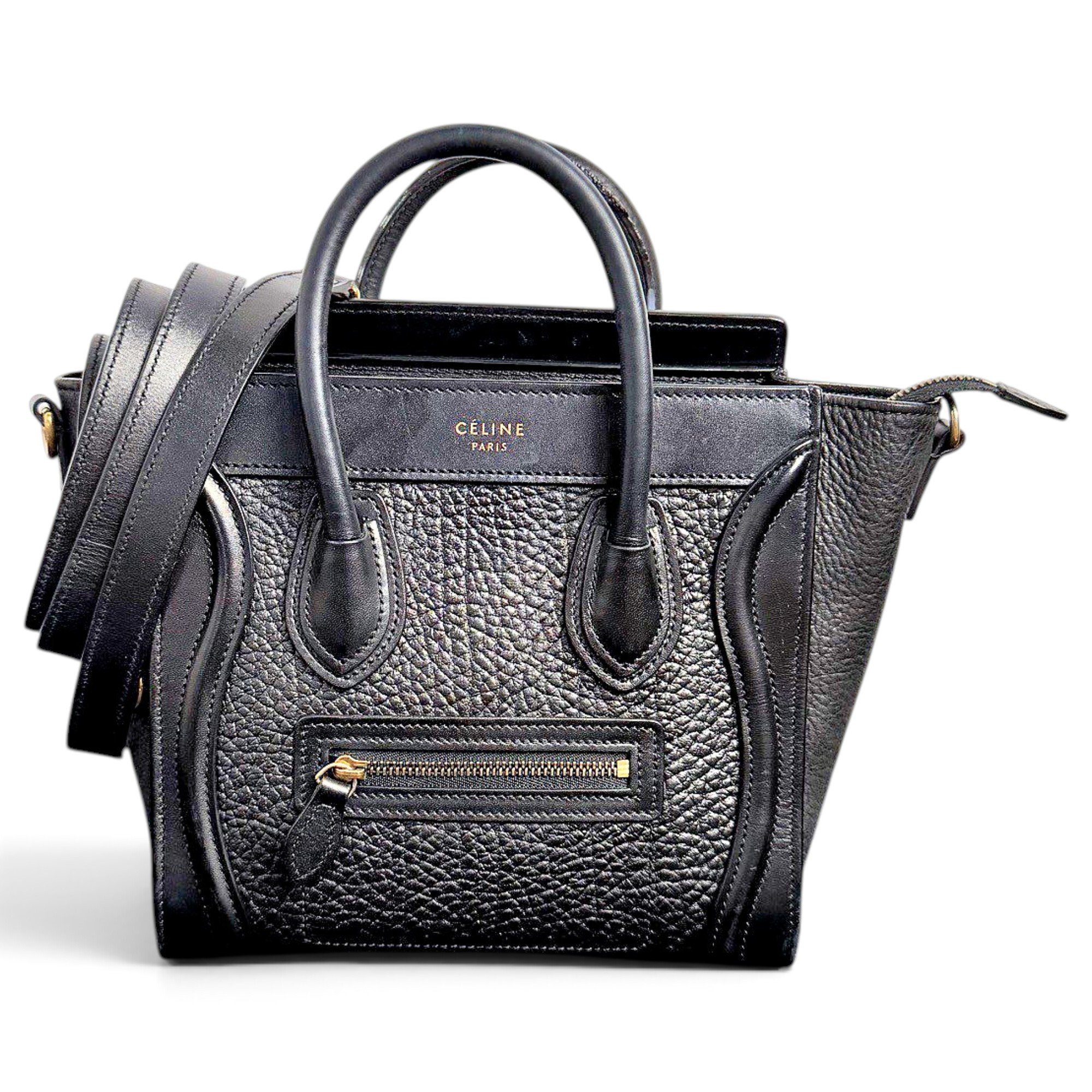 Nano Luggage leather handbag