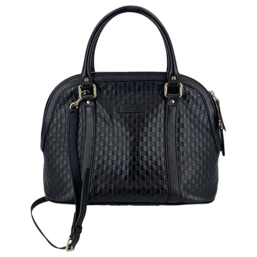 Dôme leather handbag