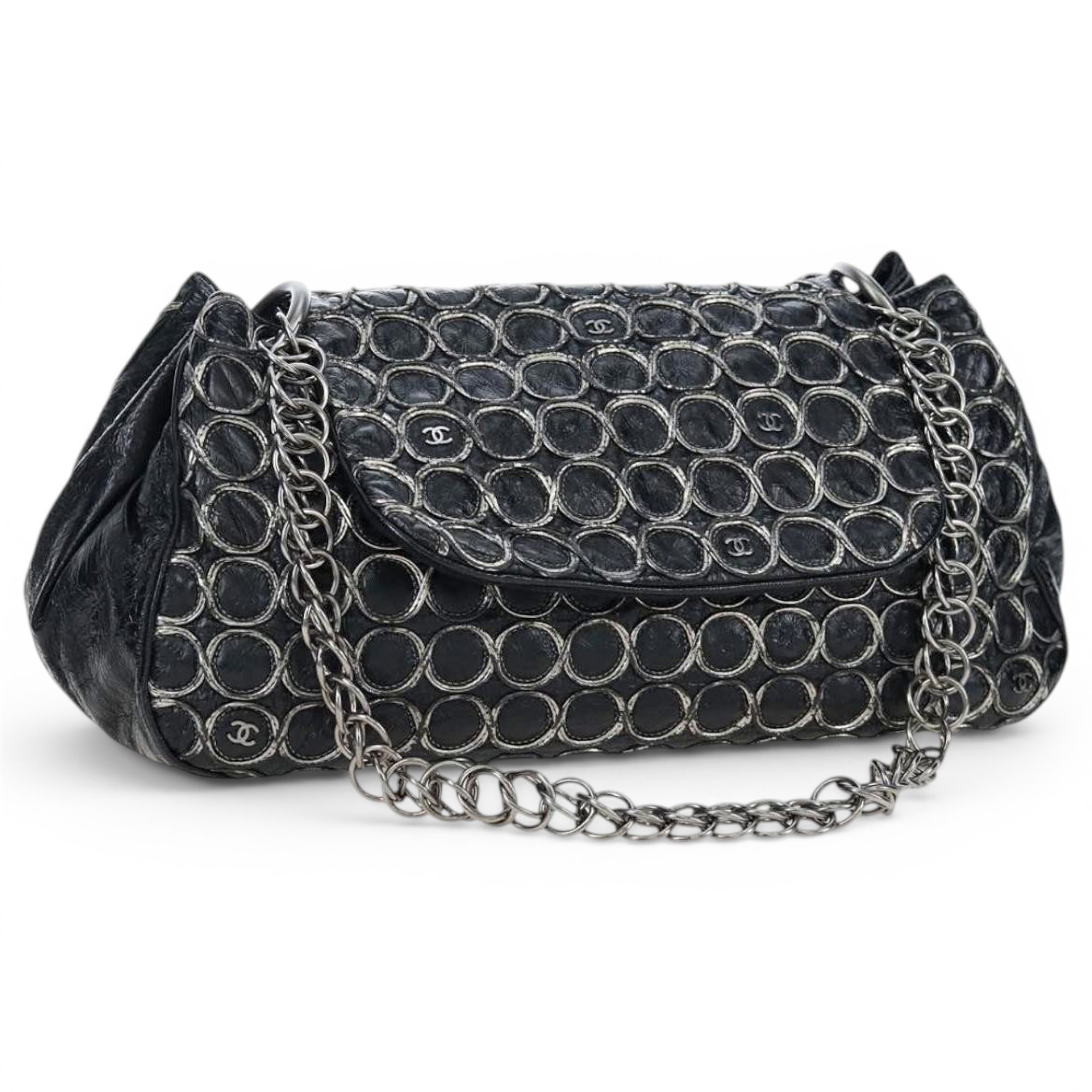 Patent leather handbag