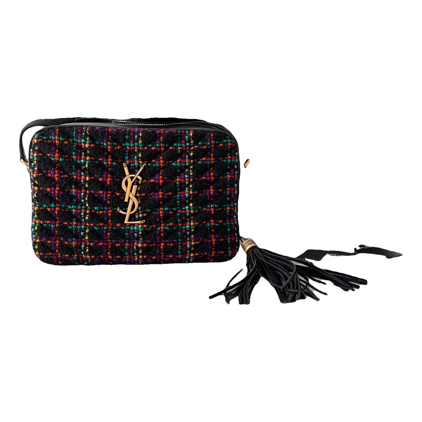 Camera Lou tweed crossbody bag