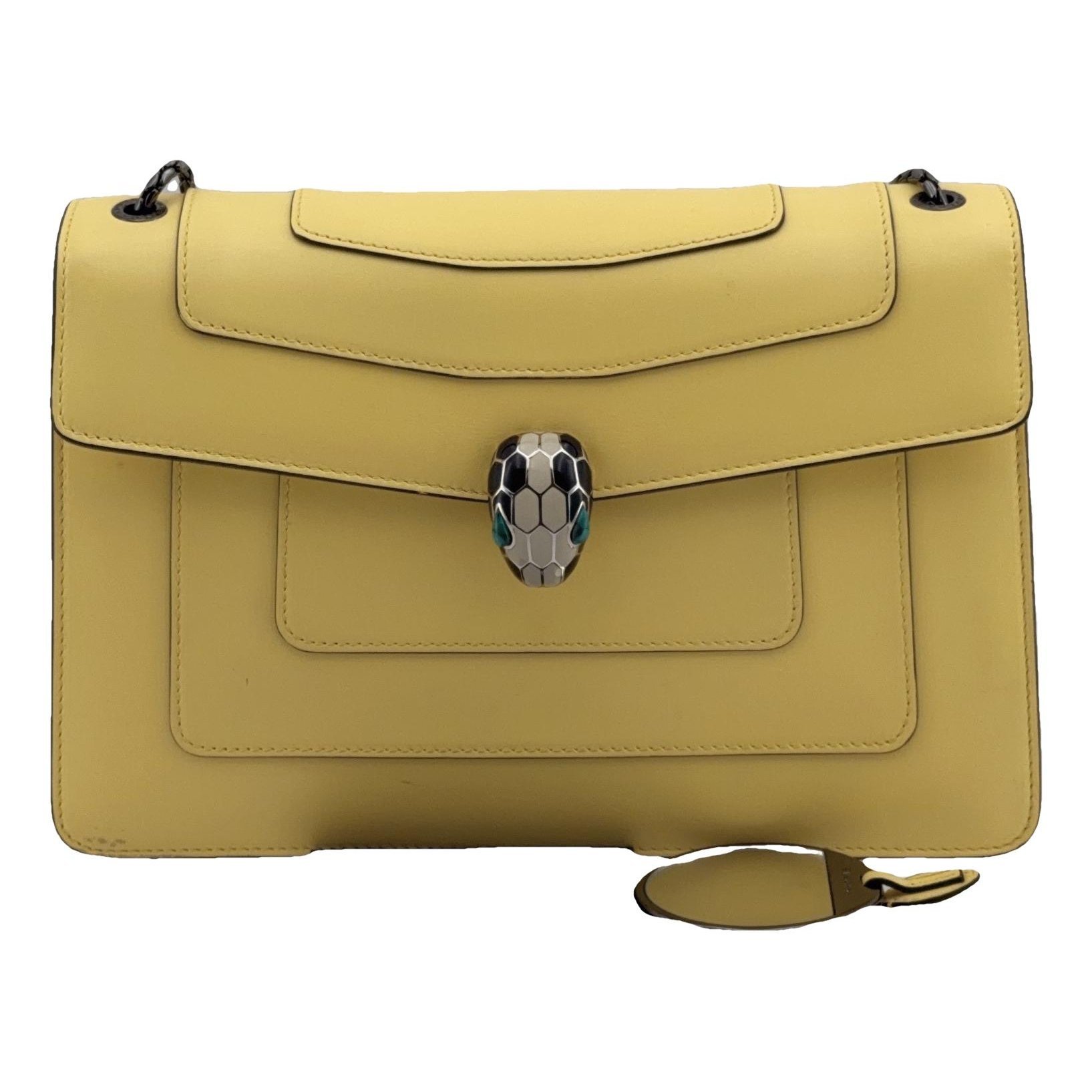Serpenti leather handbag