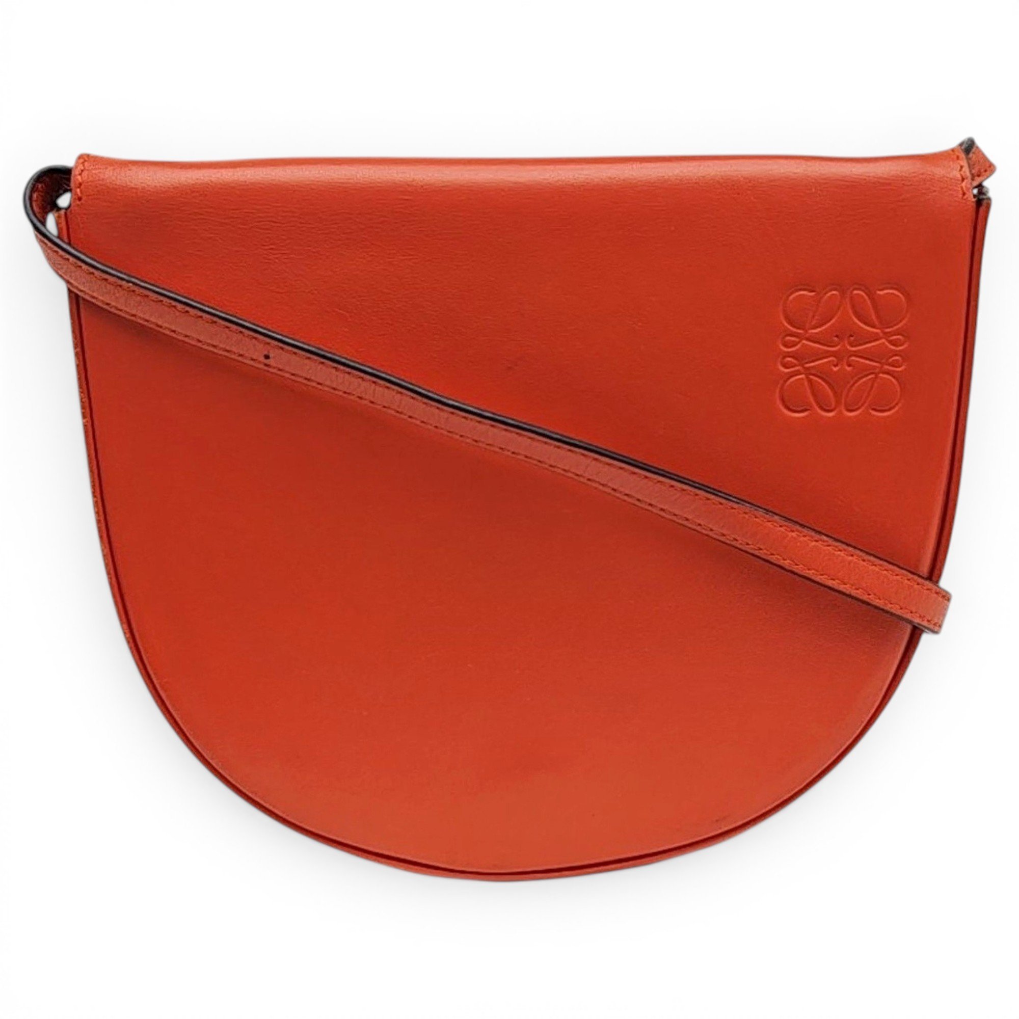 Heel leather handbag