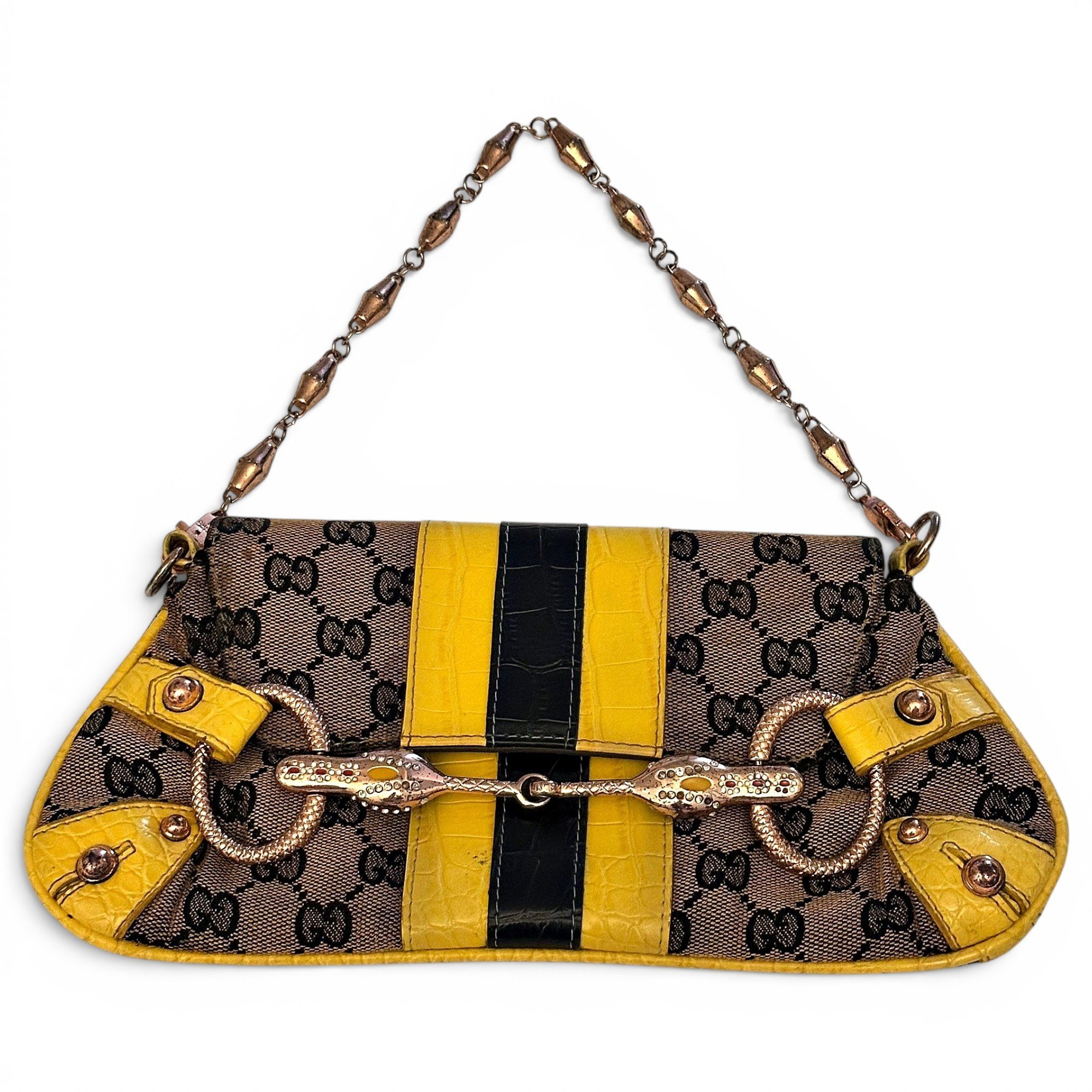 Horsebit Chain leather handbag