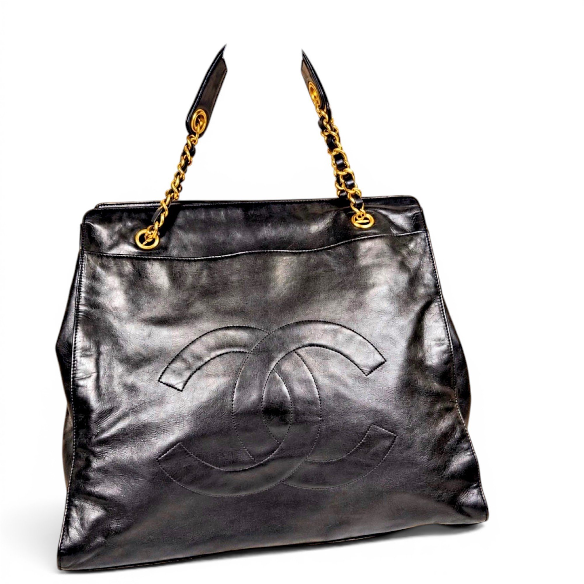 Grand shopping leather tote