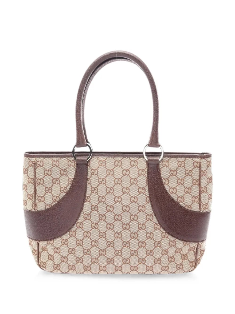 2000s GG canvas leather handbag