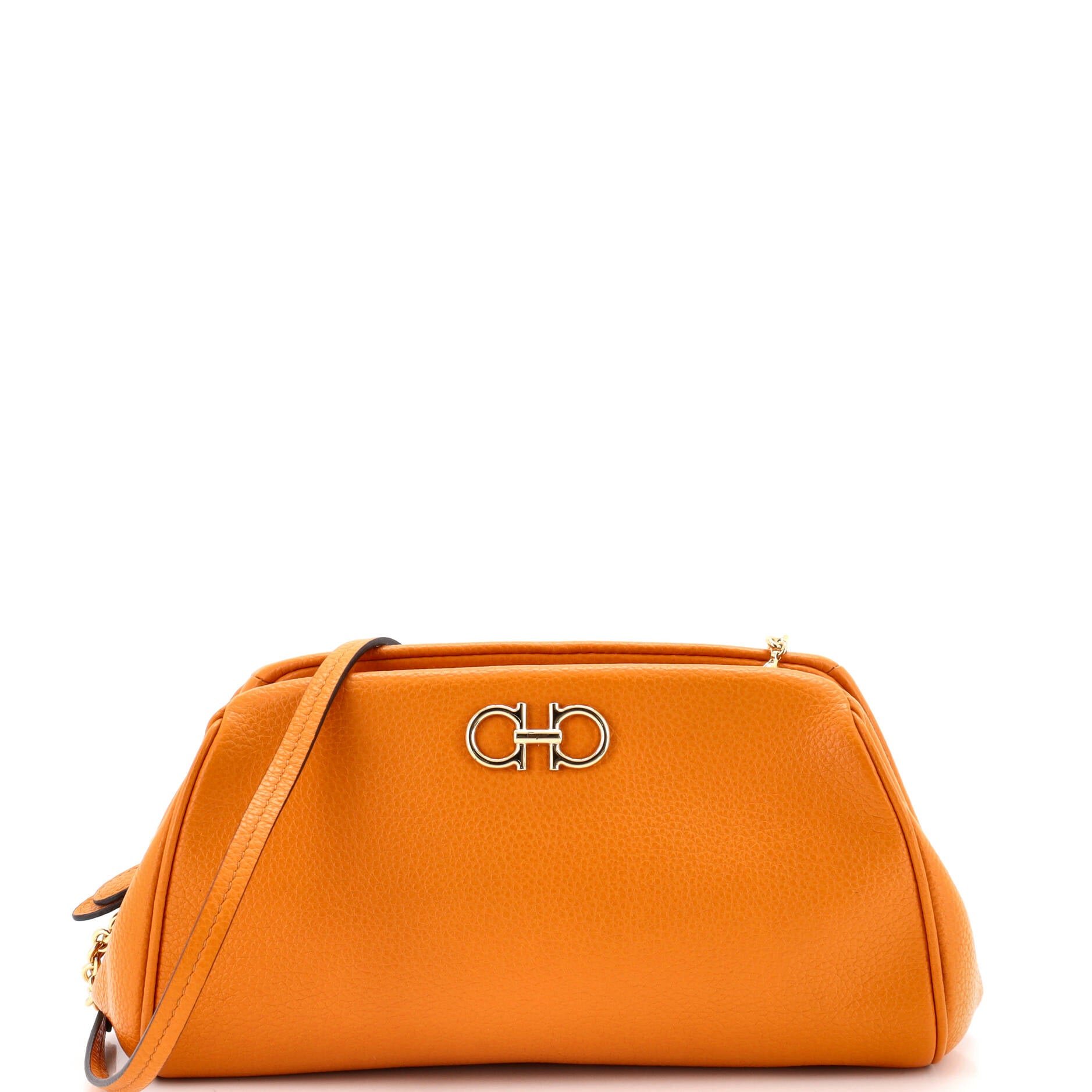 Gancini Crossbody Bag Leather Small