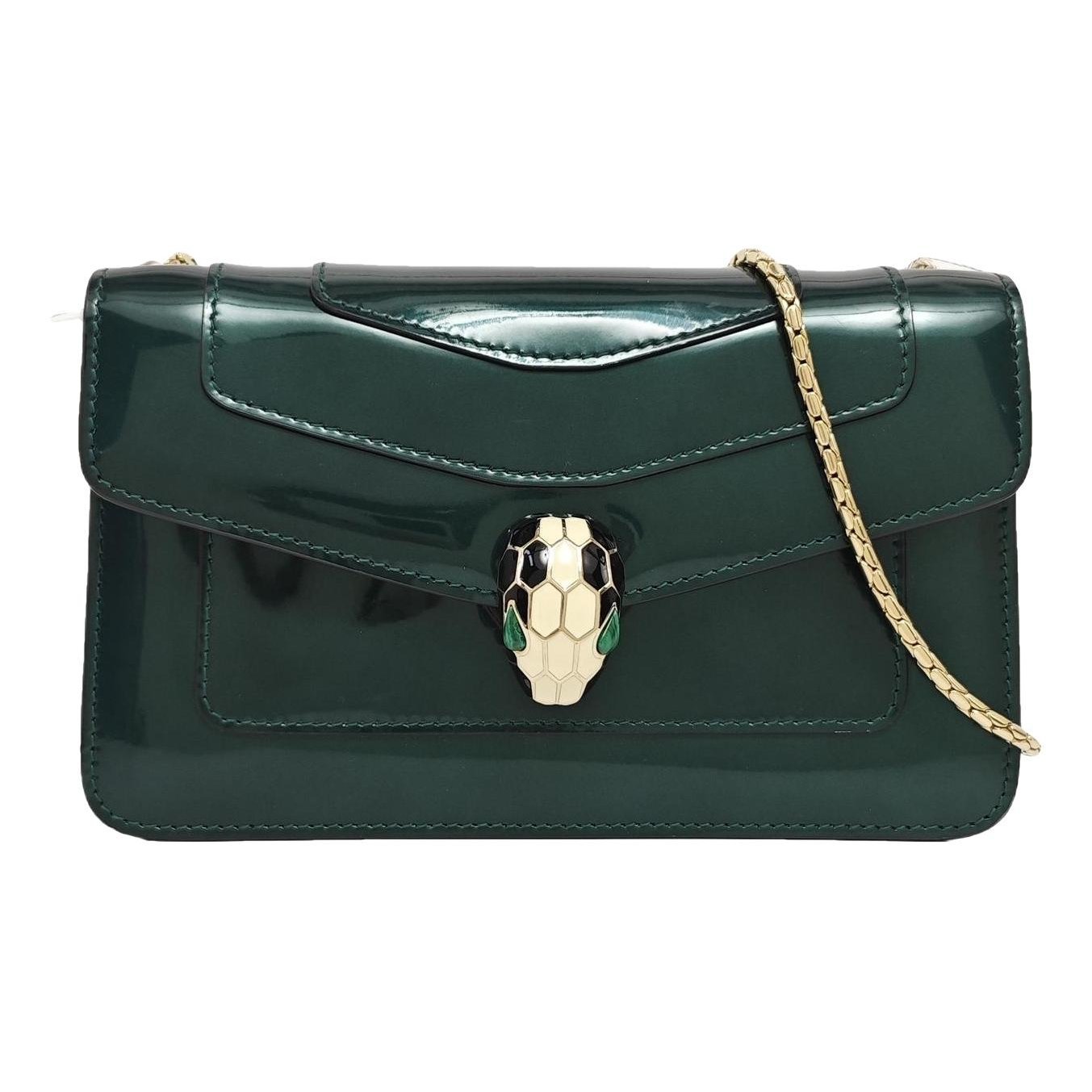 Patent leather handbag