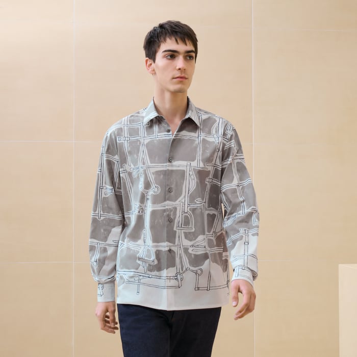 Tourbe Camisa De Corte Deportivo "Harnais En Gouache"