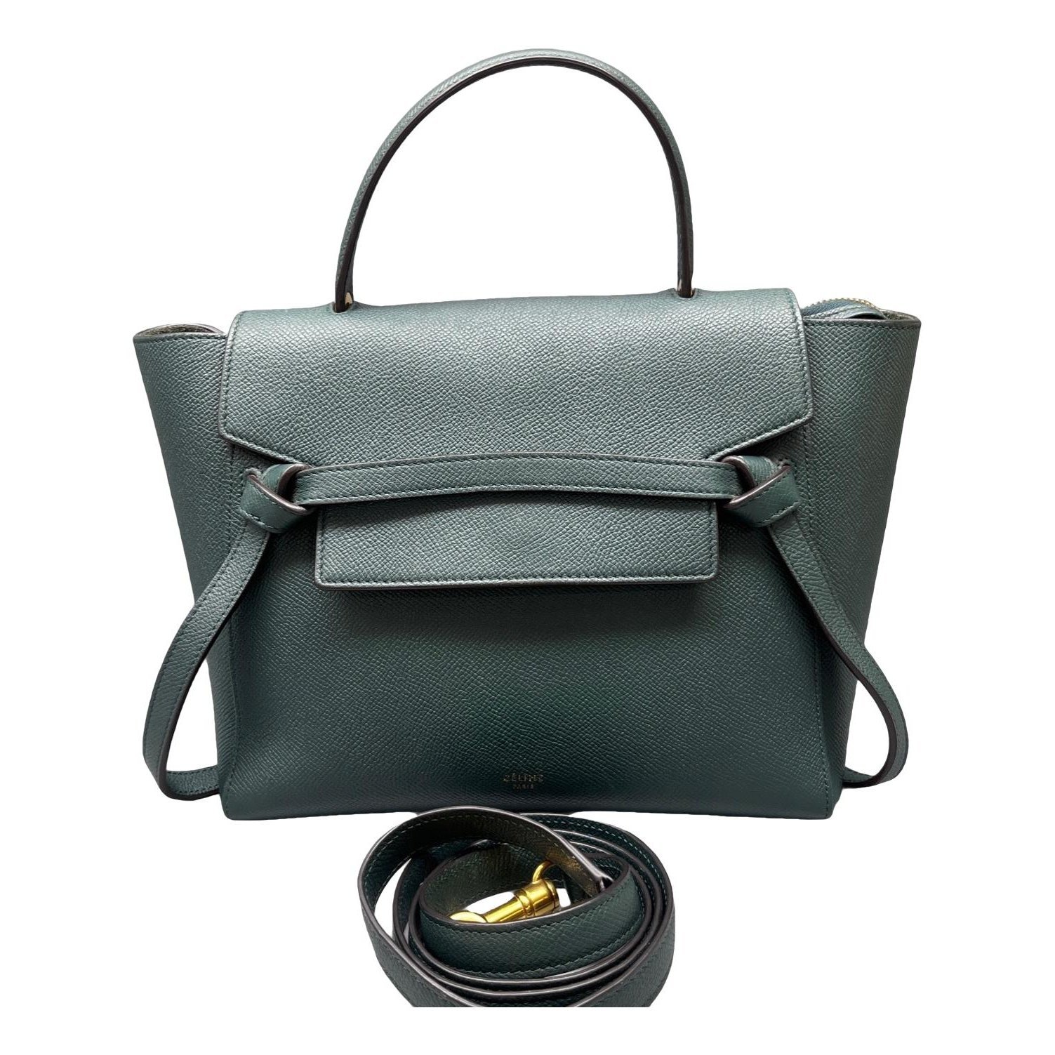 Belt leather handbag
