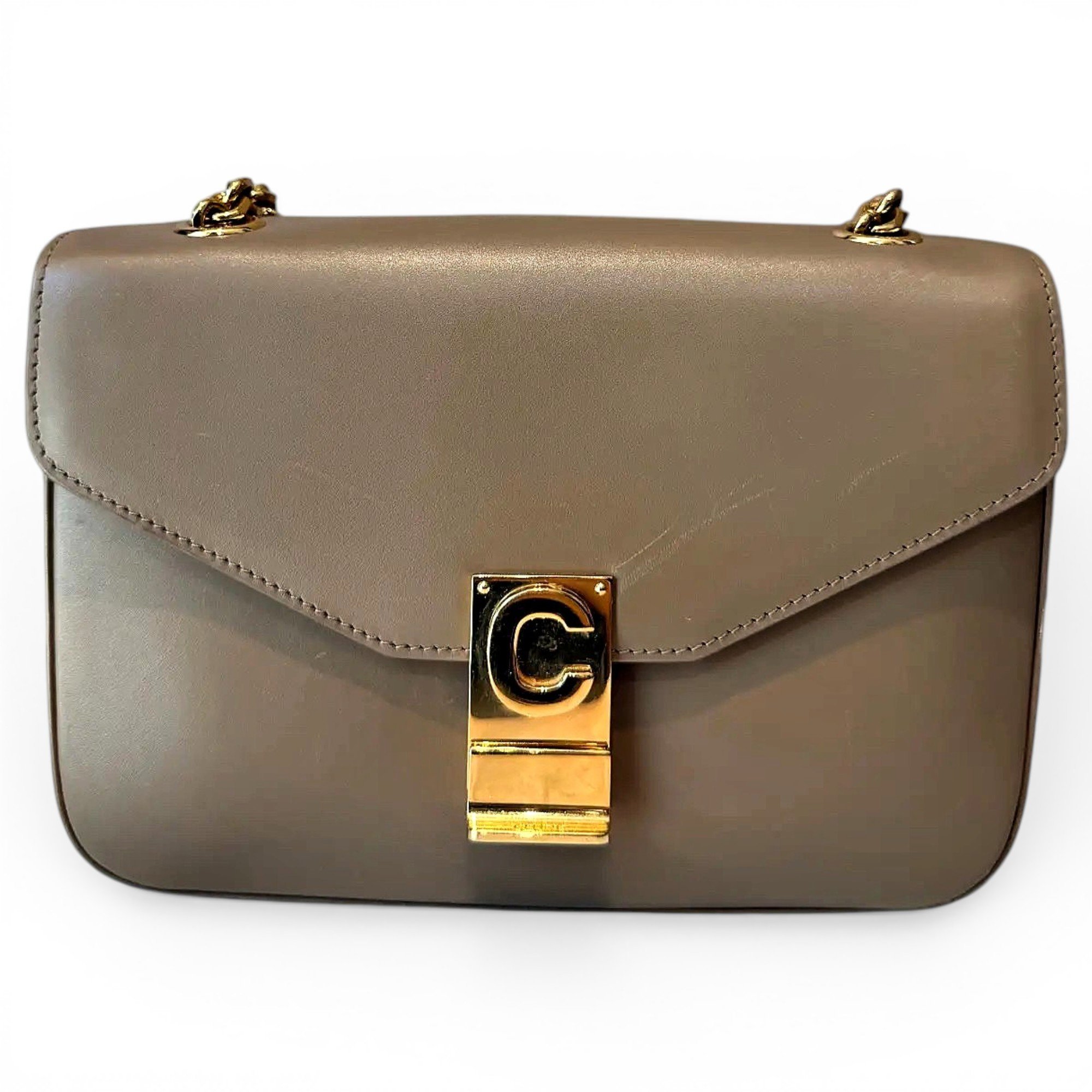 C bag leather crossbody bag