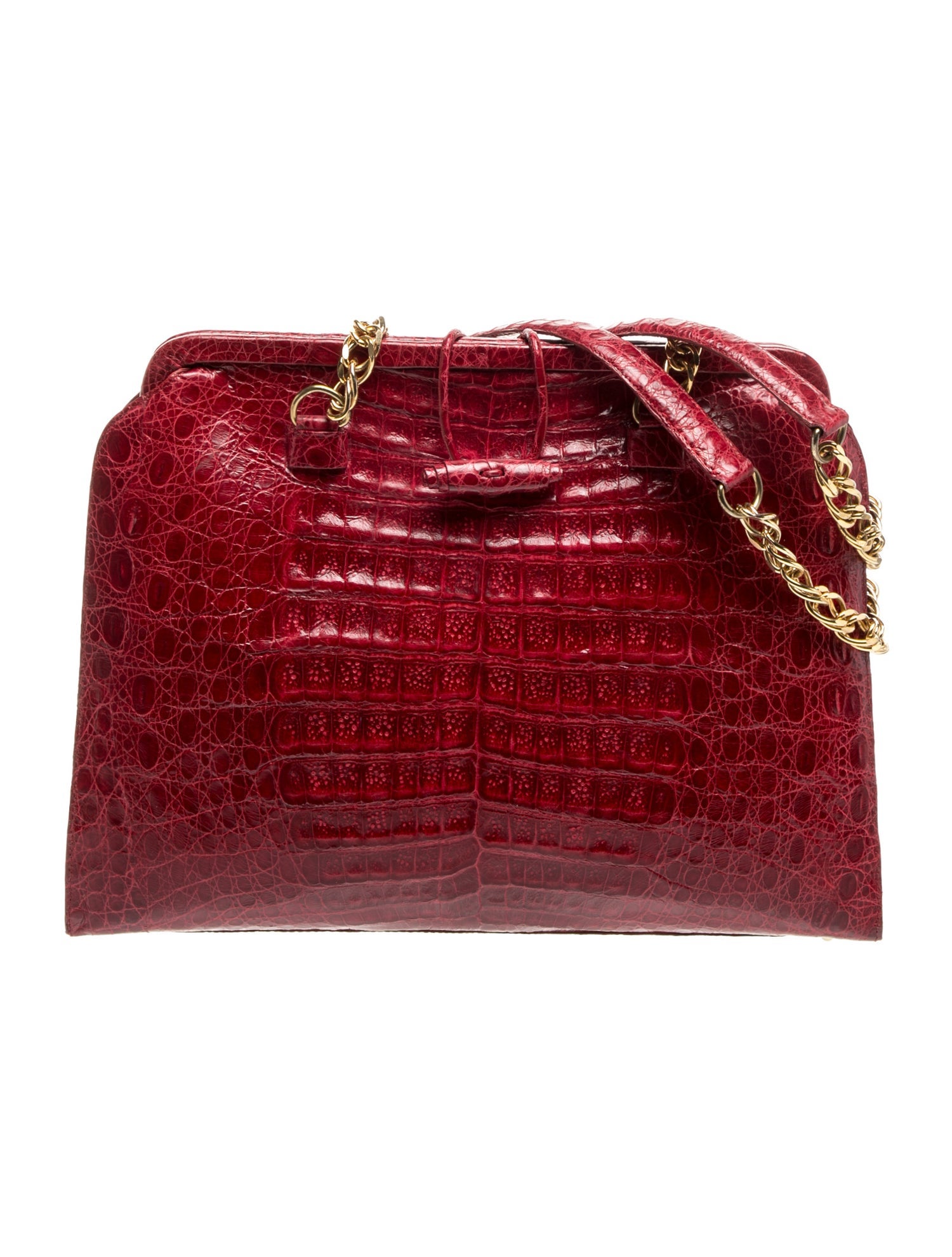 Nancy Gonzalez Crocodile Shoulder Bag Vintage
